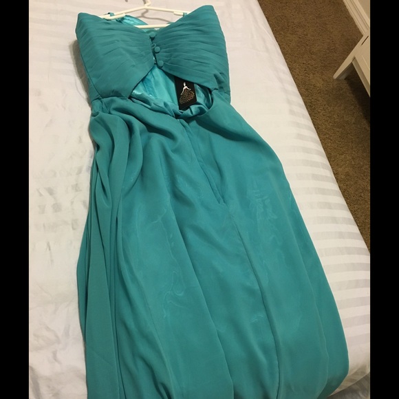 Turquoise bridesmaid dress - Picture 2 of 5