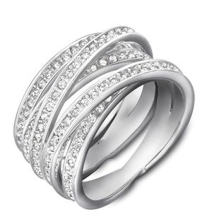 Swarovski Spiral Ring