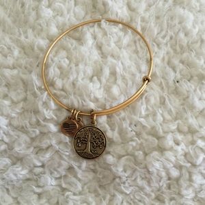 Alex and Ani tree of life gold finish