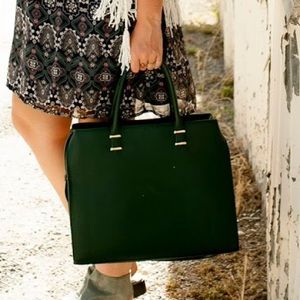 Structured Green Bag