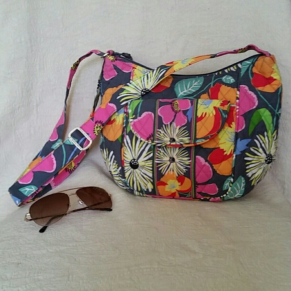Vera Bradley Clare Crossbody in Jazzy Blooms