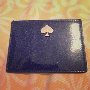 Kate Spade glitter bug card holder