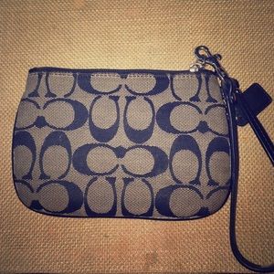 Coach zip wristlet