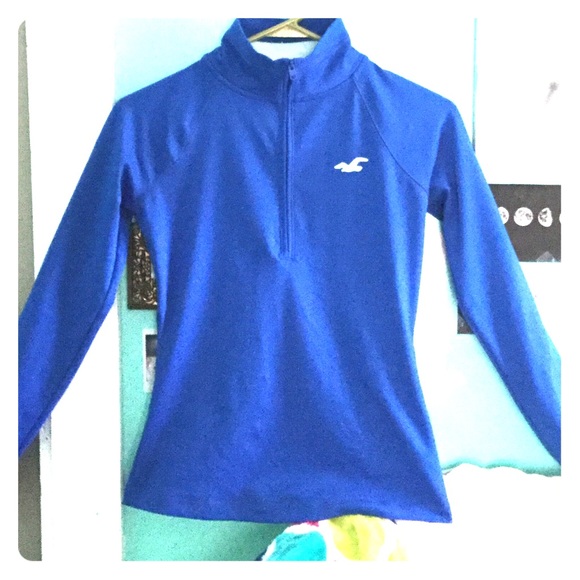 Blue hollister workout jacket