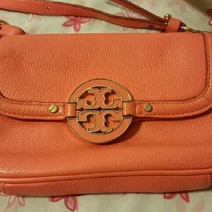 Tory burch amanda crossbody coral strawberry