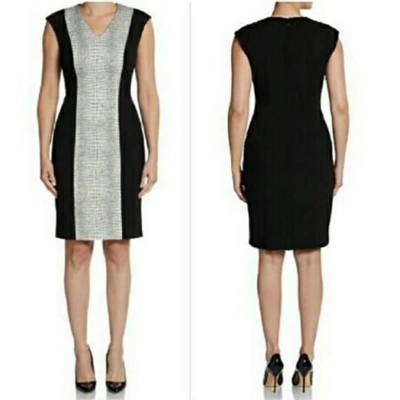 Calvin Klein Dresses & Skirts - Calvin Klein Textured Panel Sheath Dress