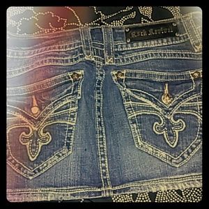Rock Revival denim mini skirt