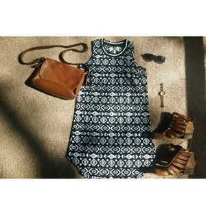 Tribal print tank dress