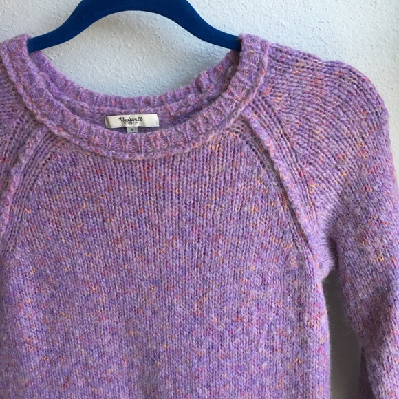 Fuzzy lavender Madewell 1937 sweater