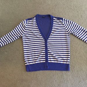 Torrid cardigan with blue sheer back