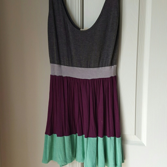 silence + noise color block dress - Picture 1 of 1