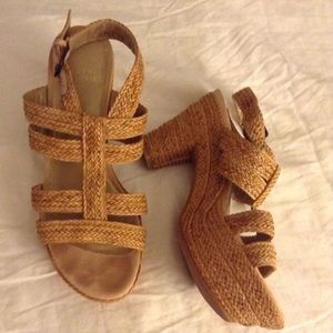 Stuart Weitzman Raffia Wedges