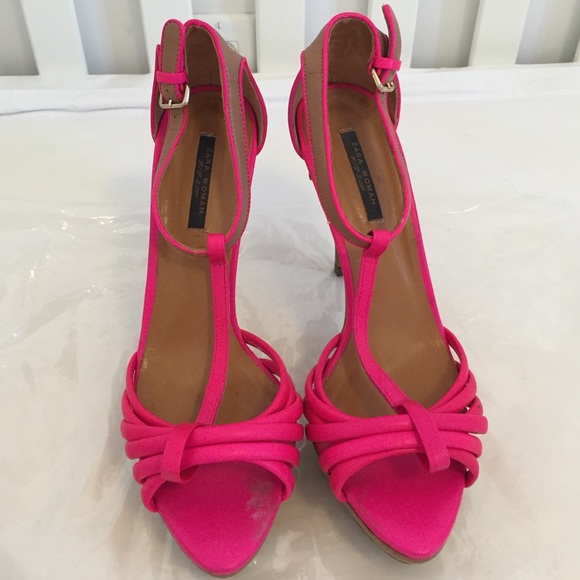 Zara T-Strap High Heel Sandals - Picture 3 of 4