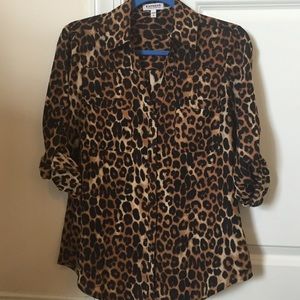 Leopard Print Top from Express