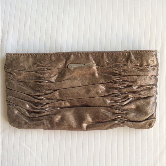 Micheal Kors metallic silver purse.