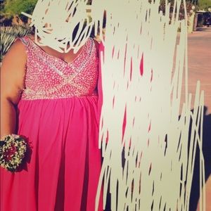 Burgundy Plus Size Prom Dress