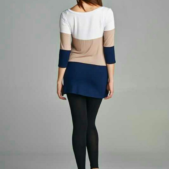 COLOR BLOCK TUNIC - Picture 3 of 3