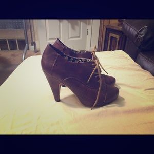 Brown booties