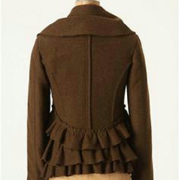 Frilled Echelons Peacoat - Picture 2 of 4
