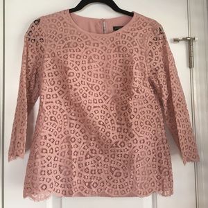 Rose J.crew Lace Blouse