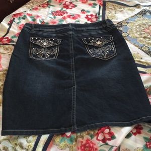 Jean skirt NWOT