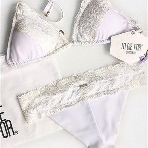 To Die For Bikini, White Lace