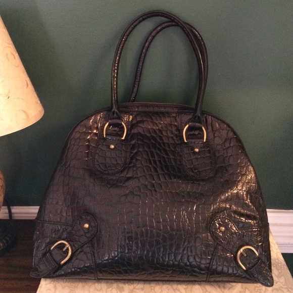 Banana Republic black leather purse