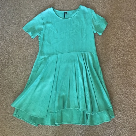 Topshop floral silk skater dress