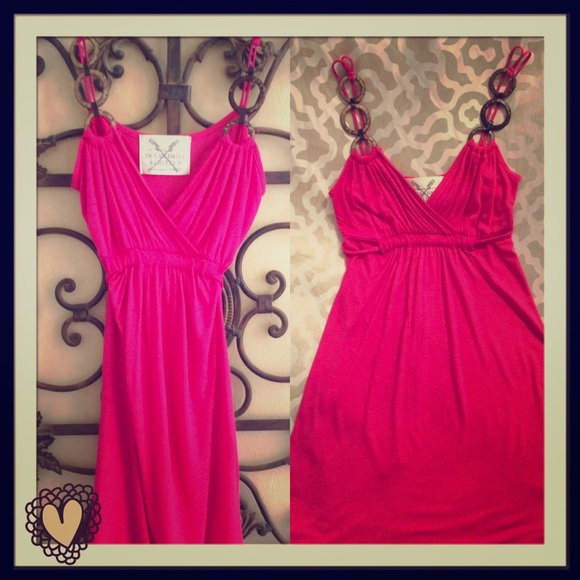 Fuschia colored trendy tunic