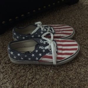 American flag vans