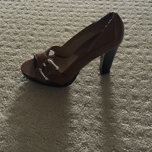 brown 4 inch heels