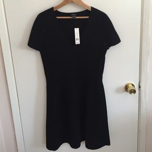 black knit Theory dress