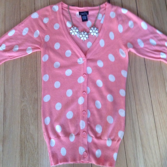 NWT Rue 21 Polka Dot Sweater - Small - Picture 2 of 4
