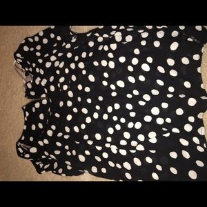 Polka dot forever 21 blouse