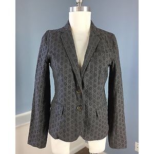 Beautiful J. Crew Eyelet Jacket. Lightly lined.