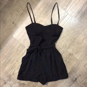 Guess black silky romper