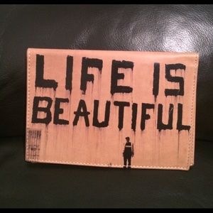 Life is beautiful passport holder