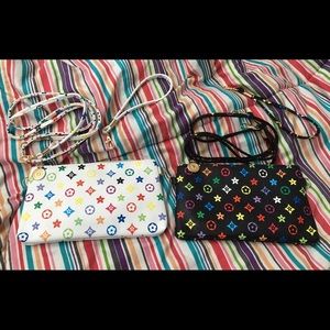 2 purse BUNDLE small purses come with 2 straps ea.