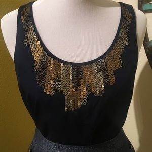 Decorative Sleeveless Top