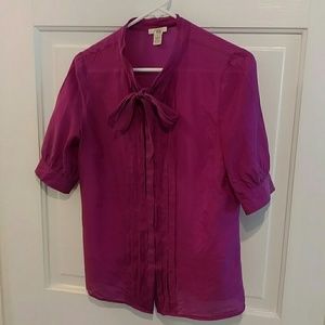 JCrew Silk/ Cotton Dress Shirt