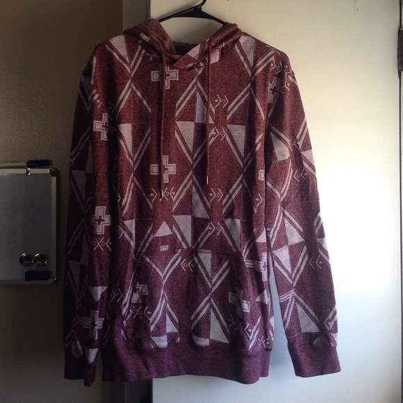 Pacsun On The Byas patterned hoodie Size Large