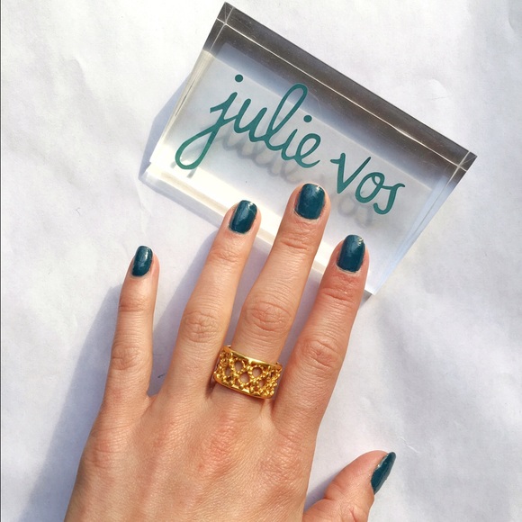 💥SOLD!💥 Julie Vos Gold Lattice Ring - Picture 3 of 3