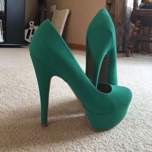 Teal Charlotte Russe heels
