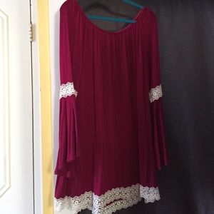 Raspberry dress! Super light fabric