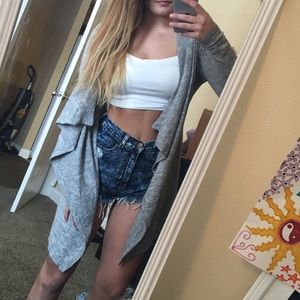 SOLD✅ grey heathered cardigan