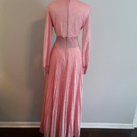 A A AMAZING vintage pink shimmer maxi - Picture 2 of 4