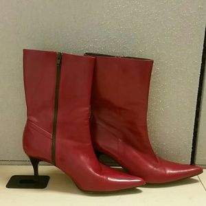 Red Cole Haan boots