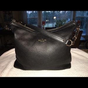 Black hobo Kate Spade handbag.