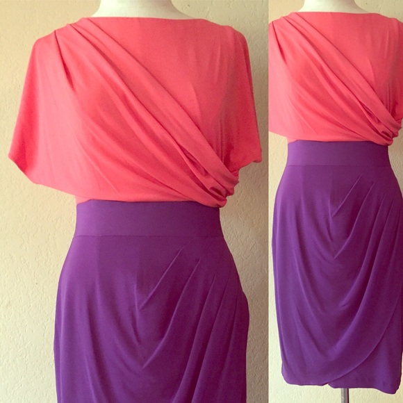 Donna Ricco color block dress