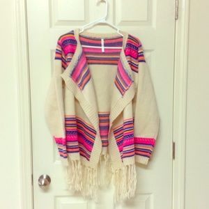 Fringe cardigan
